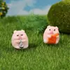 Enfeites Criativos, Enfeites de Micro Paisagem de Leitão Feliz, Artesanato de Resina de Leitão Fofo, Pequenos Enfeites para Desktop e Veículo