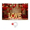 Ambiente Romántico Transfronterizo Parejas Decoración Fotográfica para Fiestas de Alto Nivel Día de San Valentín Bandera de Garaje Banner Tela de Fondo