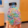 Goma Elástica de Bebé para Niños Alta Elasticidad No Lastima el Cabello Goma Elástica Desechable Diadema para Niña Pequeña Diadema para Niña Color Caramelo