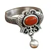Anillo de Beso de Piscis Retro Viejo Plateado Simple de Gama Alta Elegante Versátil Anillo Abierto Venta Directa de Fábrica