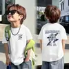 Camiseta de manga corta para niño, camisa de verano de manga corta para niños, nuevo modelo súper estiloso 2026, top de algodón puro para niño, camiseta de moda T