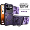 Adequado para Nothing Phone 4A Pro, Capa de Celular com Janela Deslizante, Capa Protetora Magnética Anti-Queda para Montagem em Carro 3A