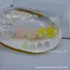 Brincos de Cerâmica de Zircônia Brincos de Resina Mini Camélia Estéreo Simples Rosa Nicho Doce