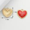 Fabricante de Accesorios de Joyería DIY de Flores en Stock, Accesorios de Colgantes Hechos a Mano en Forma de Corazón, Fabricante de Accesorios de Joyería DIY de Aleación