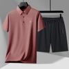 Ropa de verano para hombre de dos piezas de alta gama, un conjunto de traje deportivo para hombre, ropa a juego para hombre, pantalones