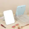 Espejo de Escritorio Rectangular Portátil para Estudiantes Dormitorio Doble Uso Espejo de Maquillaje Alta Definición Plegable Espejo de Escritorio