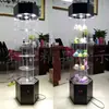 Nuevo gabinete de exhibición de plástico push-pull para mano, gabinete giratorio para productos cosméticos, regalos, acrílico, accesorios de joyería, soporte de exhibición
