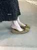 Zapatos Planos de Ballet Estilo Francés, Zapatos para Commuter de Mujer, Zapatos de Noche Vintage de Gamuza con Lazo, Primavera y Otoño 2025