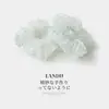 Goma de pelo scrunchie de organza con lunares blancos y azules, energética, para mujer, fresca y rejuvenecedora, versátil para uso diario, suave para el cabello