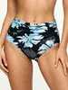 Nuevo Estilo para Mujer Pantalones Cortos de Baño Triángulo Adelgazantes de Cintura Alta Control de Abdomen Secado Rápido Bikini Gorro de Baño Versátil Plisado Multicolor