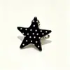 Pinza para el pelo de estrella de 5 cm para mujer, accesorio para el pelo de pentagrama de lunares estilo coreano dopamina, clip lindo y juguetón para el flequillo, adorno para el pelo