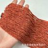 Cuentas sueltas semiacabadas de mijo de 2 mm, color rojo cereza flotante de hielo natural, mezcladas con texto DIY negro, juego de cuentas de Buda, joyería