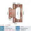 Bisagra Auténtica de Acero Inoxidable Espesor 304 Doble Bisagra, No Requiere Ranurado, Bisagra Silenciosa Grande con Rodamiento para Puertas de Madera
