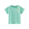 Camiseta de Manga Corta para Niños Estilo Delgado de Verano Camiseta para Niños Camiseta de Manga Raglán Camiseta de Manga Corta de Algodón Puro para Bebé de Verano
