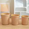 Cubo de Basura Hogareño 2024 Nuevo Cocina Sala de Estar Dormitorio Tubo de Papel de Desecho Sala de Estar Simple Tamaño Grande Pequeño Cubo de Basura de Plástico