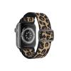 Adecuado para correa tejida de Apple, correa de nailon para Apple Watch, correa para iWatch, estilo étnico, línea de hebilla plana