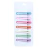 Horquilla de flequillo de color caramelo con clip de onda elegante de 6 cm para mujer con resorte de metal.