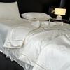 Yuchuan Preferido Lujo Ligero 100 Algodón Tencel Satén Verano Edredón Fresco Edredón Fresco Sedoso Acondicionado Verano Juego de Cuatro Piezas