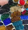 Amarillo Dorado Cuentas Planas Rueda Cuentas de Ábaco Cuentas de Vidrio Cuentas de Vidrio DIY Cuentas para Ropa Multicolor Opcional