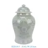 Jarra General de Cerámica Esmaltada de Colores Jingdezhen, Decoración Nueva de Estilo Chino para Sala de Estar y Entrada, Jarrón de Estilo Antiguo, Recipiente para Té para el Hogar
