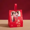 Caja de Dulces Bolsa de Caricatura Roja Grande Feliz Boda Caja de Dulces de Nicho de Gama Alta Empaque de Boda Dulce Boda