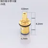 Grifo Válvula de Acero Inoxidable 304 Núcleo de Válvula de Apertura Rápida Válvula de Ángulo Núcleo de Válvula Cerámico Extendido de Cobre Puro Interruptor de Agua Fría Único Universal