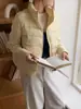 Chamarra acolchada de punto con mangas de retazos, 90% plumón de pato blanco, estilo corto, para mujer, moda de invierno 2026, cálida, casual, moderna