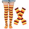 Calcetines navideños, calcetines de vestir, Halloween, accesorios de cosplay, calcetines altos, calcetines de rayas para Acción de Gracias, guantes, calcetines, traje.