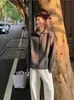 Directo de Fábrica Estilo Perezoso Punto Otoño/Invierno Holgado Versátil Abrigo Suéter con Media Cremallera y Cuello Alto Para Hombre Sensación de Gama Alta