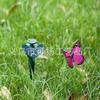 Borboleta Tridimensional Solar Simulação Vaso de Flores para Jardim Decoração de Gramado Artesanato Pintado para Jardinagem Artesanato Criativo Feito à Mão Atacado