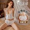 Doce desejo sexy lingerie sexy uniforme puro desejo barriga tentação feminina pijamas comestíveis plus size qq suprimentos terno 0415