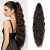 Bestseller transfronterizo europeo y americano para vacaciones: Peluca de coleta larga rizada y ondulada para mujer, realza el tono de piel clara, disponible en stock del fabricante
