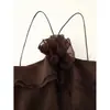 Venta al por mayor de Ropa de Mujer de Comercio Exterior en Stock del Fabricante Vestido de Moda 2025 Nuevo Estilo Europeo y Americano con Decoración de Capas Florales Tridimensionales