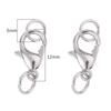 Pulseira Colar Fecho Lagosta Liga 10-14mm Fecho Loop Único Combinação Atacado Artesanal DIY Materiais de Joias Acessórios