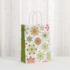 Bolsa de Tote de Papel Kraft Navideña Bolsa Roja para Regalo Nochebuena Empaque de Regalo de Año Nuevo Bolsa de Papel Bolsa para Dulces En Stock