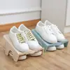 Zapatero de almacenamiento ahorrador de espacio, soporte para zapatos de doble capa, estante divisor mágico de zapatero para organizar zapatos y pantuflas