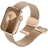 Adecuado para Iwatchs12/11 Generación Banda de Acero Milanesa, Cola Magnética de Dos Secciones, Banda Metálica de Apple Watch con Doble Succión Magnética