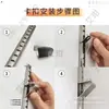 Gancho de Plástico Lei De Zhu para Freezer Suporte de Prateleira de Geladeira Suporte de Prateleira Compartimento Geladeira Fixação de Aço Inoxidável