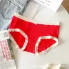 Ropa Interior Sencilla para Mujer, Calzones de Algodón Antibacteriano de Cintura Media para Niñas, Cómodos, Transpirables, Sin Marcas, Venta al por Mayor para Mujeres