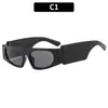 Gafas de sol retro de pierna ancha personalizadas 2024, gafas de sol de celebridad de Internet europeas y americanas transfronterizas, gafas de sol de moda con protección solar