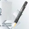 Luz Doble Fuente Pluma Pupil Luz Recargable Doctor Enfermera Acero Inoxidable Médico Examen Oral Luz de Pluma LED Linterna