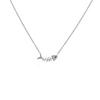 Collar de Plata Esterlina s925 Estilo Japonés y Coreano Sencillo Estilo Mori Cadena para Clavícula con Incrustaciones de Diamantes Joyería Linda de Plata Esterlina para Mujer
