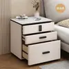 Nueva mesita de noche inteligente antirrobo para dormitorio, no requiere instalación, mueble de noche de madera maciza para uso doméstico, gabinete de almacenamiento multifuncional, seguro