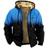 Chaqueta acolchada de algodón con forro marrón y sudadera con capucha con impresión digital 3D con patrón multicolor transfronterizo entre Europa y Estados Unidos 2024