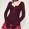 Suéter de manga larga con cuello redondo para mujer, estilo europeo y americano, de comercio exterior, otoño e invierno de AliExpress 2022