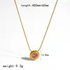 Collar Cruzado de Moda con Colgante de Diamante de Color Acero Inoxidable Chapado en Oro de 18K Cadena para Clavícula Incrustada con Diamantes Sencilla y de Alta Gama Que No Se Desvanece
