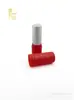 Fabricante tubo vacío de goma para labial tubo redondo para labial vacío tubo vacío carcasa redonda negro mate rojo para bricolaje venta al por mayor