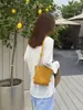 Bolso Cruzado de Mujer Único y Elegante con Nudo de Molino Calado Tejido con Cierre de Cordón, Bolso Cubo, Estilo Vacacional, Versátil Casual