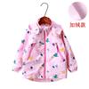 2022 Nuevas Chaquetas Estampadas de Otoño para Niñas Bebé Niñas Otoño e Invierno Chaquetas Cortavientos para Niños Chaquetas de Felpa Venta al por Mayor