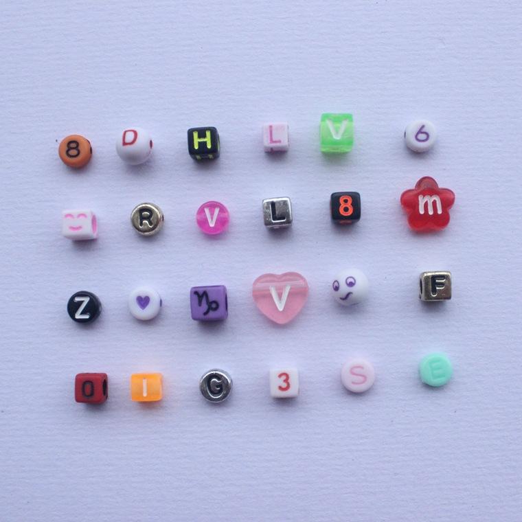 24格字母数字珠组合套装12